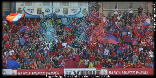 Rugby Rovigo win 13-20 over Crociati